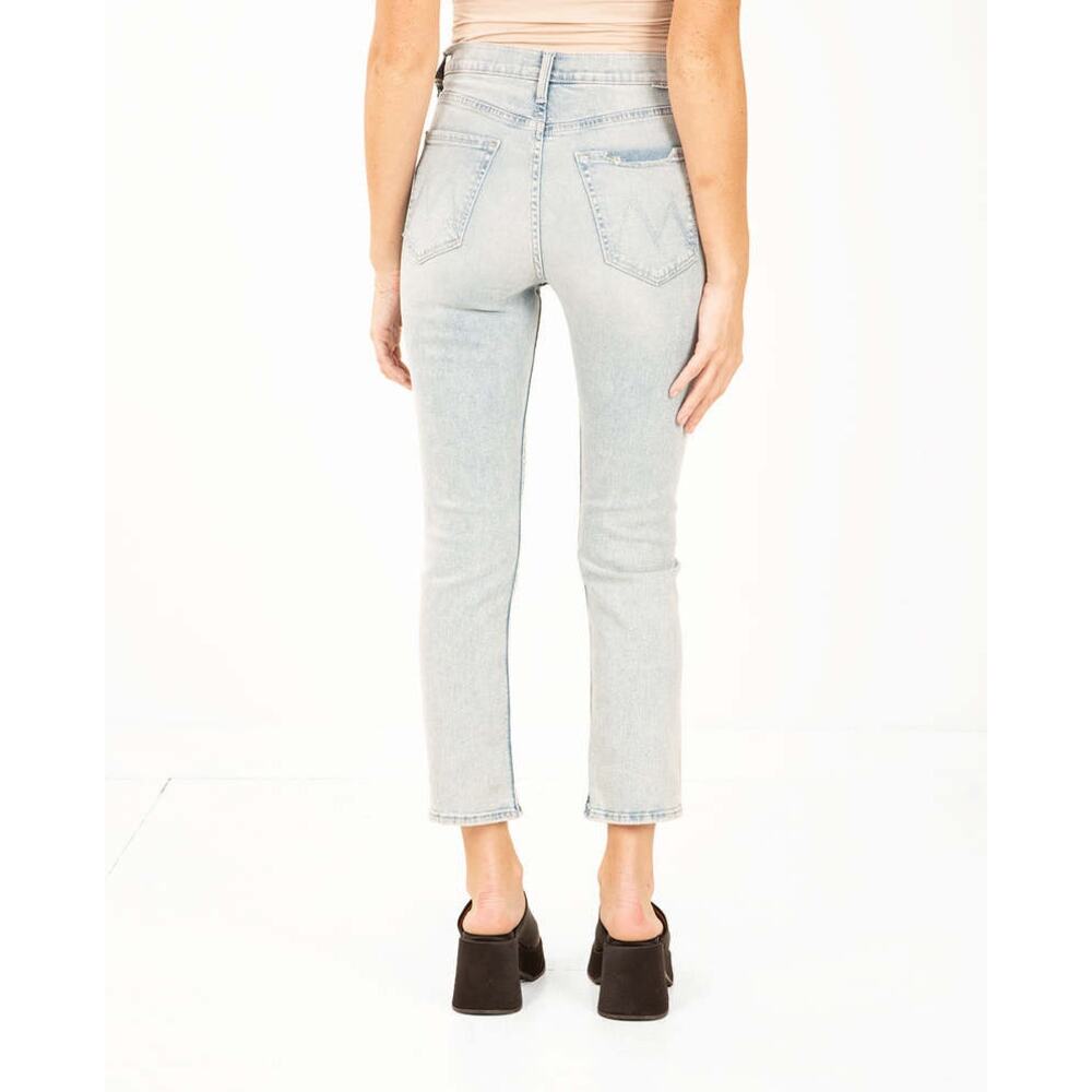 MOTHER The Pixie Tomcat Ankle Jean Nature of the Game Wash $278 MSRP Button Fly - Picture 5 of 9